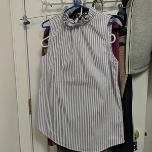 Banana Republic ruffle neck blouse